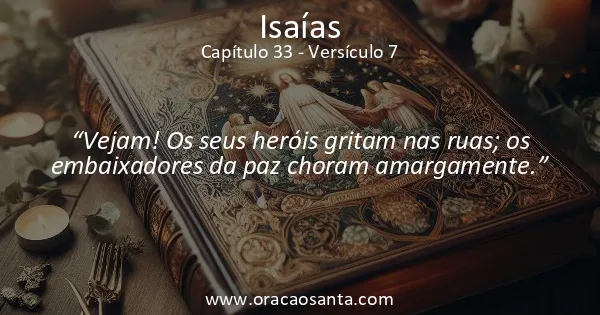 Isaías 33:7