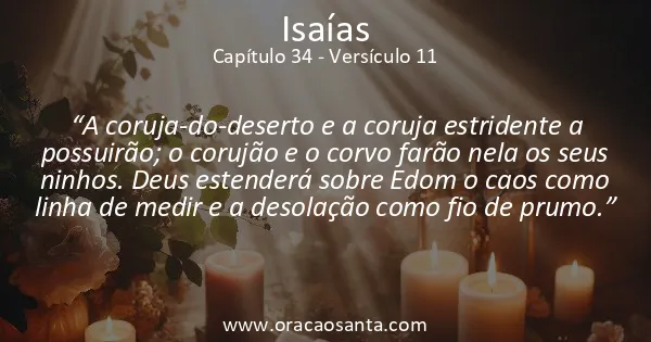 Isaías 34:11
