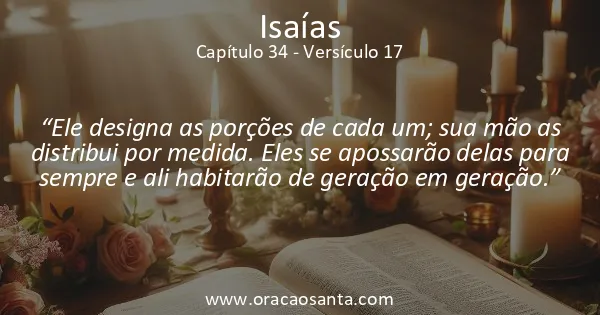Isaías 34:17