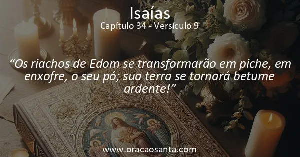 Isaías 34:9