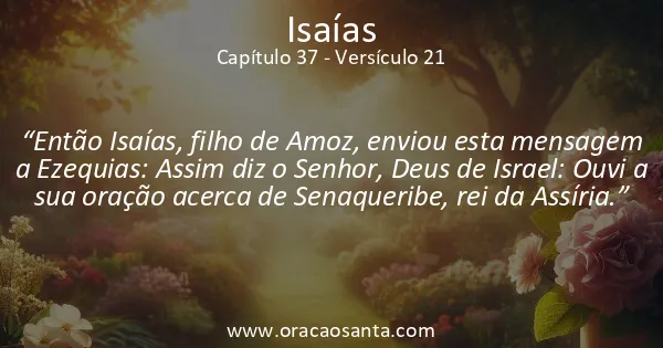 Isaías 37:21