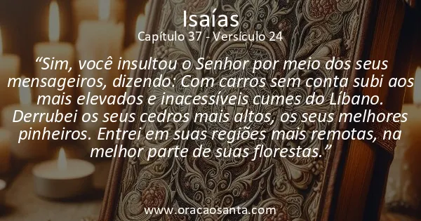 Isaías 37:24