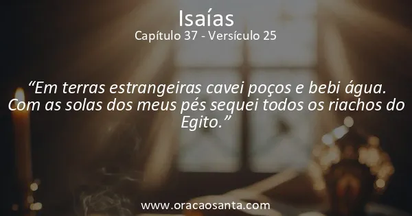 Isaías 37:25