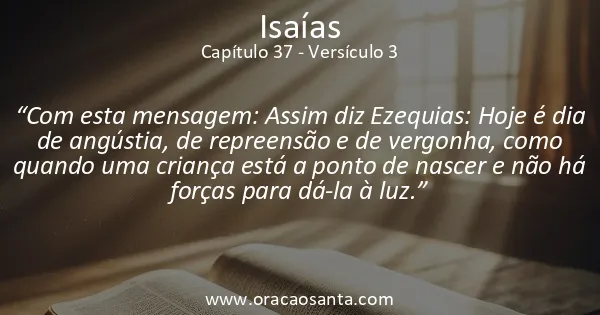 Isaías 37:3
