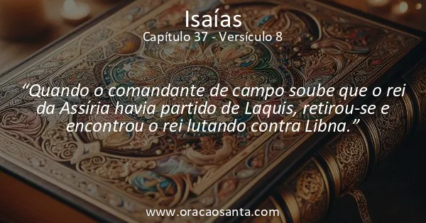 Isaías 37:8