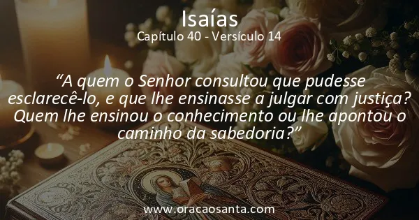 Isaías 40:14