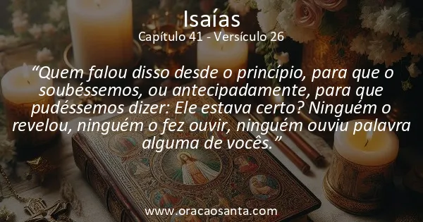 Isaías 41:26
