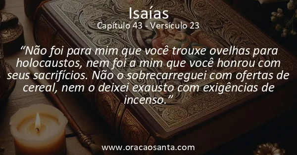 Isaías 43:23
