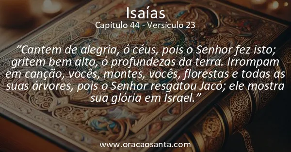 Isaías 44:23