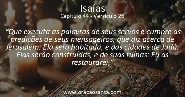 Isaías 44:26