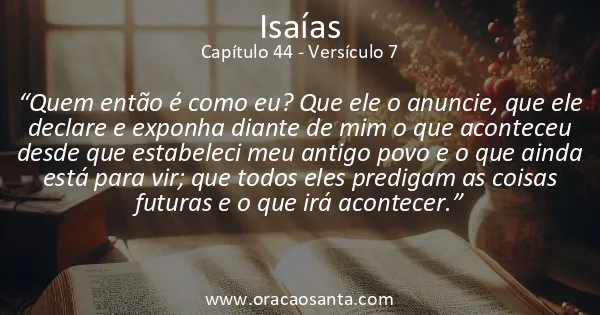 Isaías 44:7
