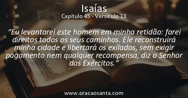 Isaías 45:13