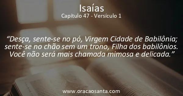 Isaías 47:1