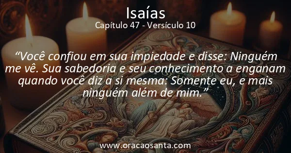 Isaías 47:10