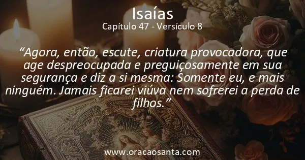 Isaías 47:8