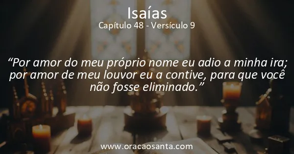 Isaías 48:9