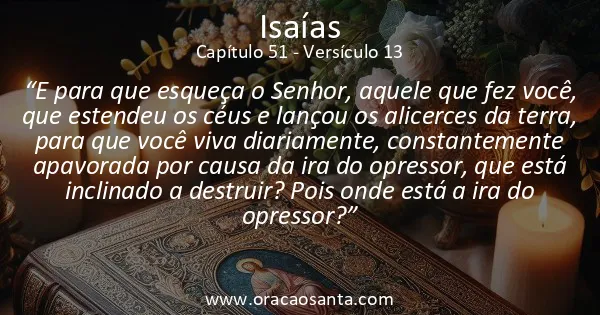 Isaías 51:13