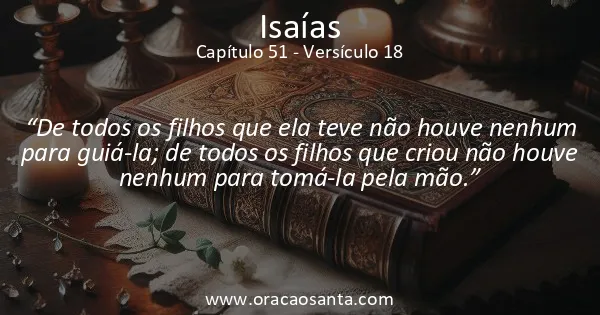 Isaías 51:18
