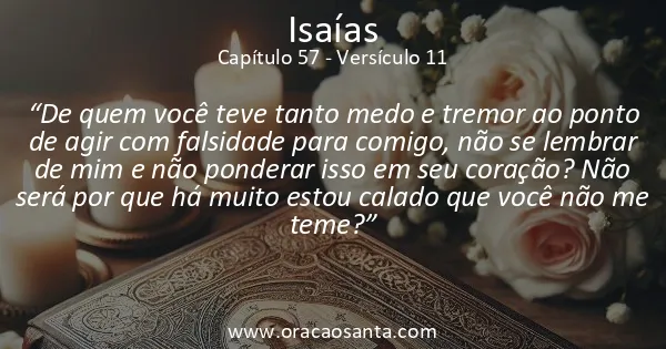 Isaías 57:11