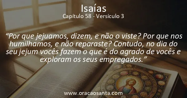 Isaías 58:3