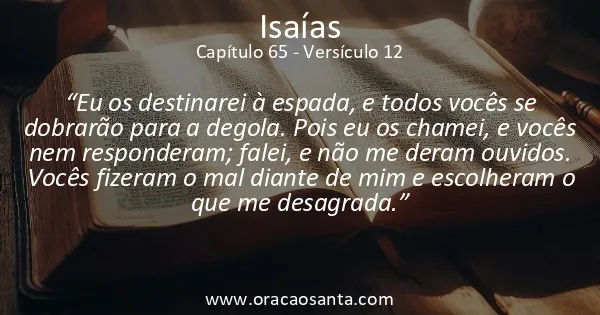 Isaías 65:12