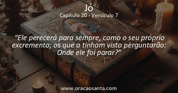 Jó 20:7