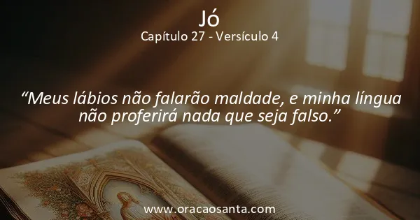 Jó 27:4
