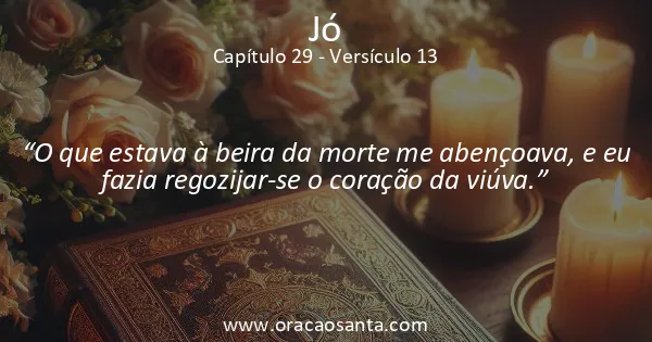 Jó 29:13