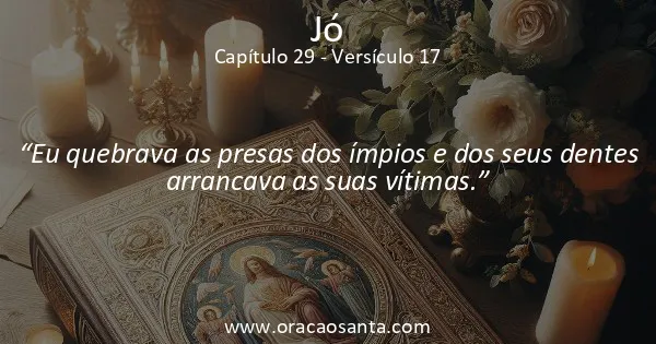 Jó 29:17