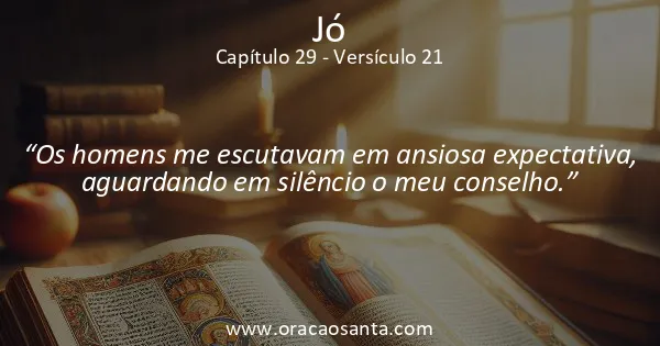 Jó 29:21