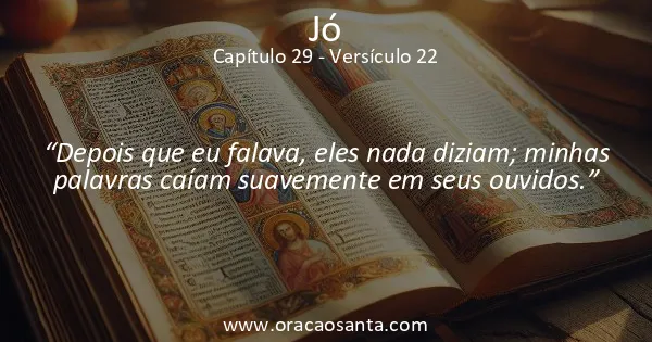 Jó 29:22