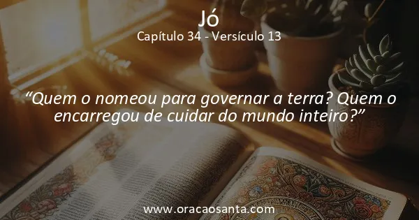 Jó 34:13