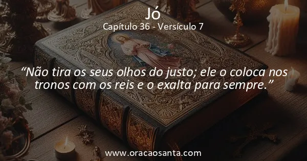 Jó 36:7