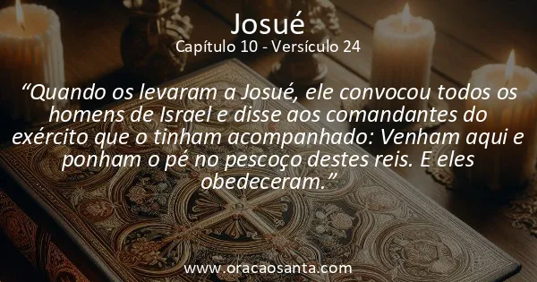 Josué 10:24