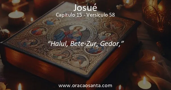 Josué 15:58