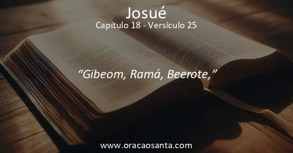 Josué 18:25