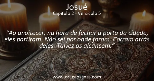 Josué 2:5