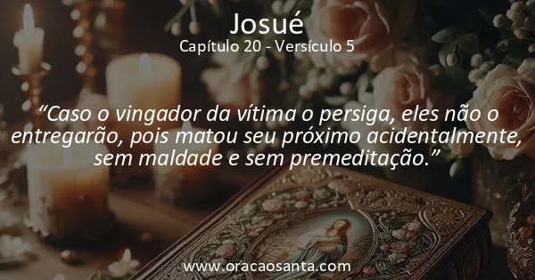 Josué 20:5