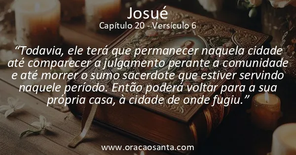 Josué 20:6