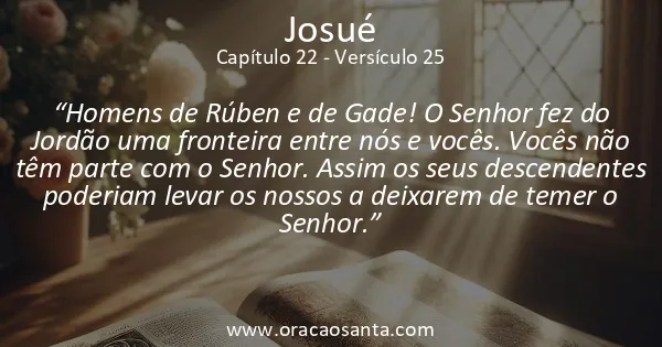 Josué 22:25