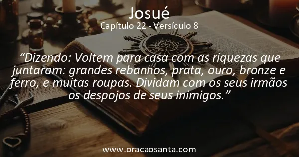 Josué 22:8