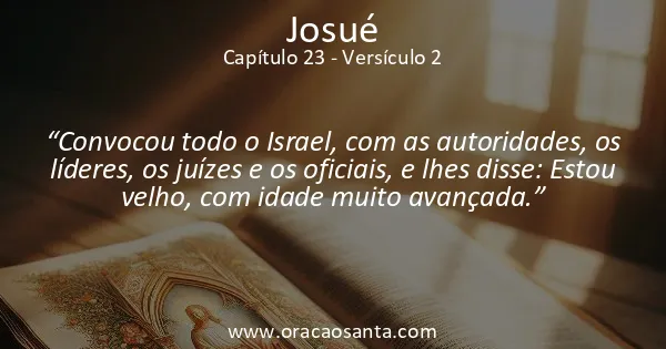 Josué 23:2