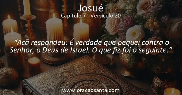 Josué 7:20