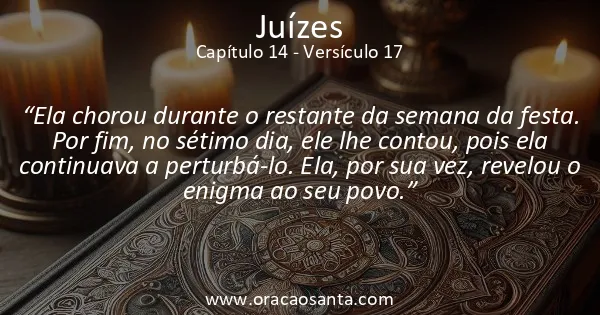 Juízes 14:17