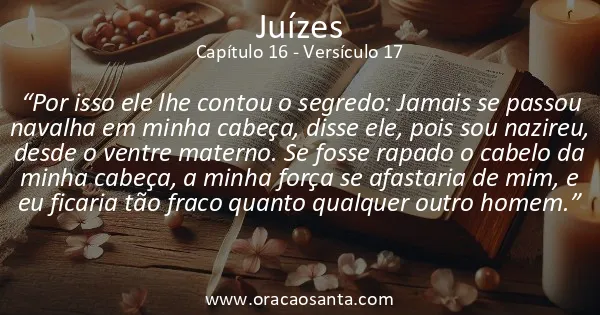 Juízes 16:17