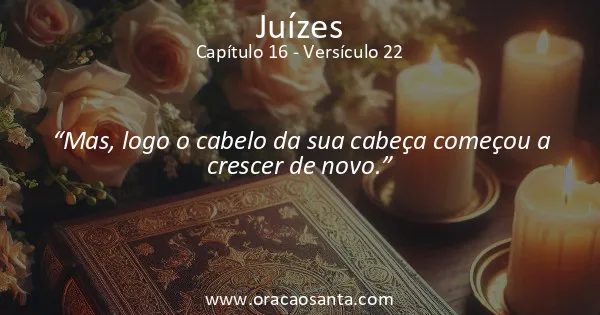 Juízes 16:22