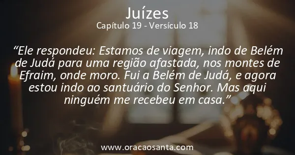 Juízes 19:18