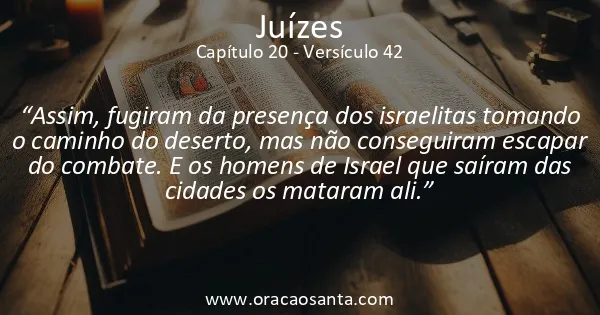 Juízes 20:42