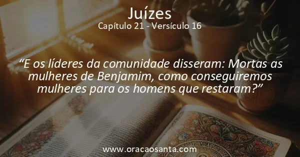 Juízes 21:16