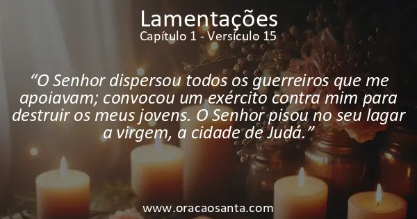 Lamentações 1:15